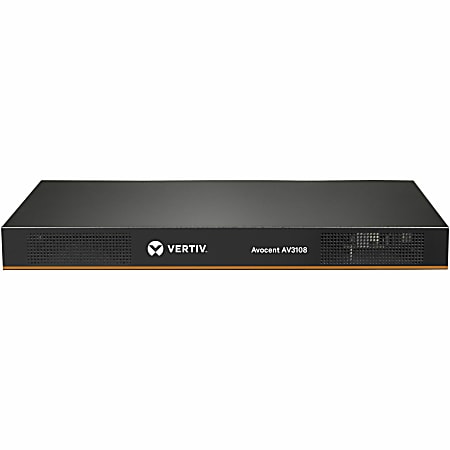 Vertiv Avocent AV3000 KVM Over IP Switch | 8 port KVM | VGA Cable (AV3108-400) - 8 Computer(s) - 1 Local User(s) - 1 Remote User(s) - 1680 x 1050 - 1 x Network (RJ-45) - 4 x USB - Rack-mountable - 1U