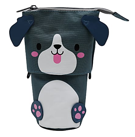 Office Depot® Standing Pencil Pouch, 7-7/8" x 5-1/4", Dog