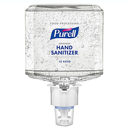 Purell® Food Processing Advanced Hand Sanitizer E3 Gel Refills For ES6 Touch-Free Dispensers, 40.6 Oz, Case Of 2 Refills