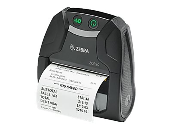 Zebra ZQ320 Mobile Direct Thermal Printer Monochrome Receipt ...