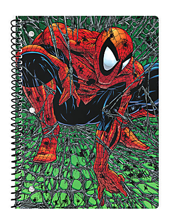 Innovative Designs Licensed Notebook, 11” x 8-1/2”, 1 Subject, College Ruled, 70 Sheets, Spiderman