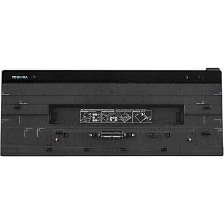 Toshiba Hi-Speed Port Replicator III - 120W - for Notebook - Proprietary Interface - 4 x Total USB Ports - 4 x USB 3.0 Ports - Network (RJ-45) - HDMI - DVI - VGA - DisplayPort - Black