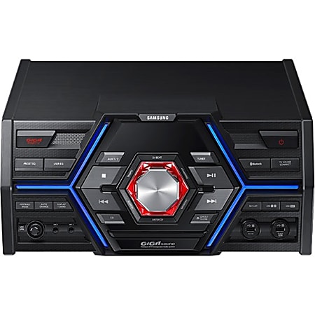 Samsung MX-JS8000 Mini Hi-Fi System - 2400 W RMS - Black - CD Player - 1 Disc(s) - FM - 2.2 Speaker(s) - CD-DA, MP3 - USB - Remote Control