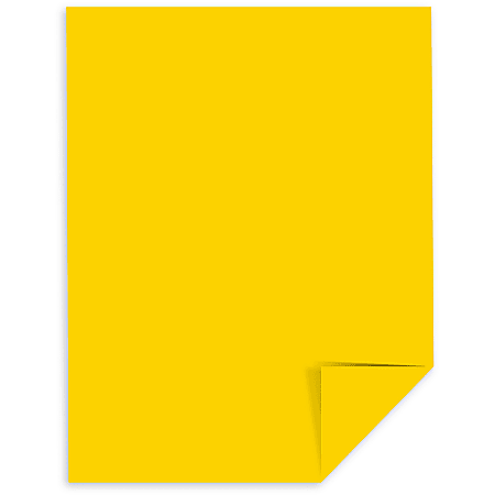 Astrobrights Color Cardstock 8.5 x 11 65 Lb Solar Yellow 250 Sheets -  Office Depot