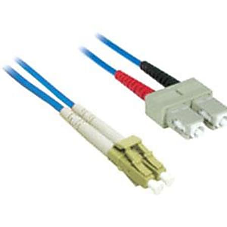 C2G-3m LC-SC 62.5/125 OM1 Duplex Multimode Fiber Optic Cable (Plenum-Rated) - Blue - Fiber Optic for Network Device - LC Male - SC Male - 62.5/125 - Duplex Multimode - OM1 - Plenum-Rated - 3m - Blue