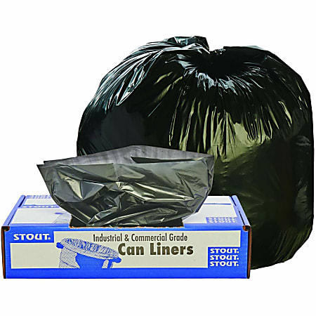 Stout Trash Bags 1.3 mil 33 Gallons 33 x 40 Brown Carton Of 100 - Office  Depot
