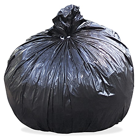 Heavy Duty Eco Black Big Trash Bags 55-60 Gallon Plastic Garden