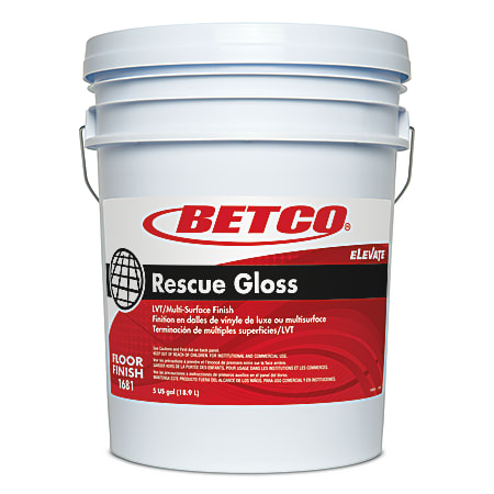 Betco® Rescue Floor Finish, Gloss, 640 Oz Bottle