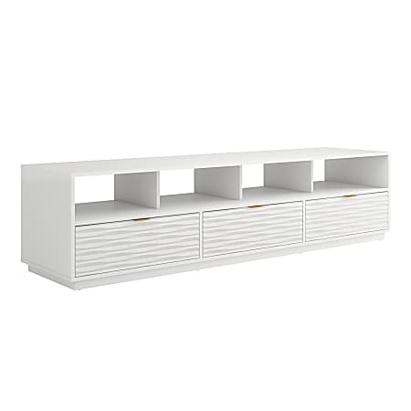 Sauder® Morgan Main Entertainment Credenza, 19-1/3”H x 80”W x 20”D, White