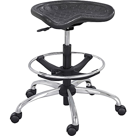 Safco® SitStar™ Stool, Black/Chrome