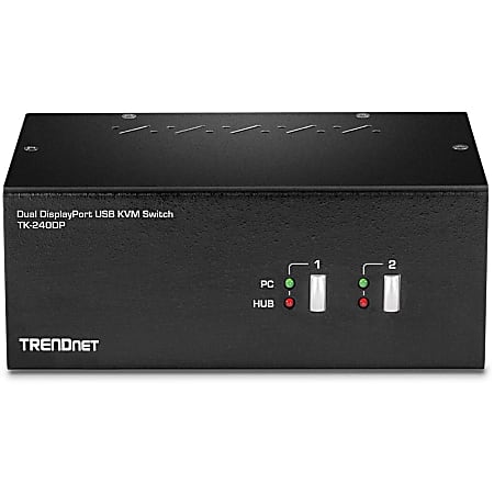 TRENDnet 2-Port Dual Monitor DisplayPort KVM Switch With