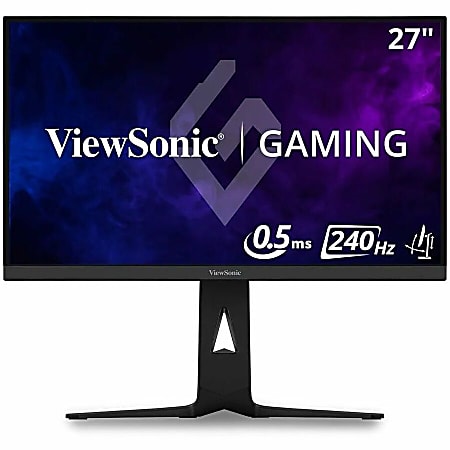 ViewSonic XG2736-2K 27 Inch 1440p 0.5ms 240Hz IPS Gaming Monitor with FreeSync Premium, RGB Lighting, Advanced Ergonomics, HDMI 2.1, DP and 65W US