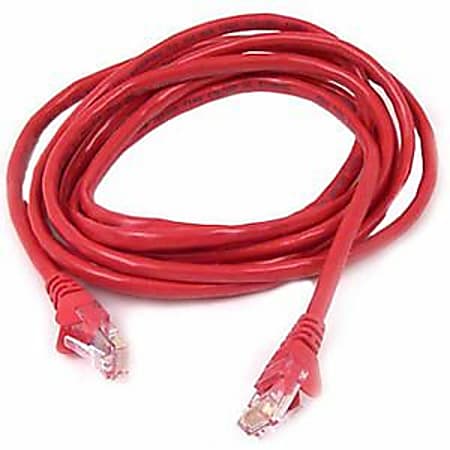 Belkin 900 Series Cat. 6 UTP Patch Cable - RJ-45 Male - RJ-45 Male - 12ft - Red