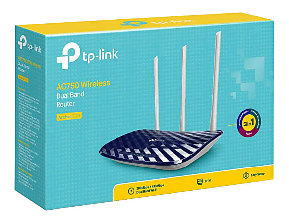 TP-Link® Archer C20 Dual Band 802.11ac, Wireless Gateway Router