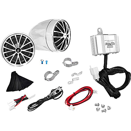 Pyle Cycle Series 400W Handlebar-Mount Weather-Resistant Speaker System, Chrome, PLMCA30