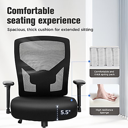 ALPHA HOME Heavy Duty Ergonomic Mesh High Back Big Tall Executive