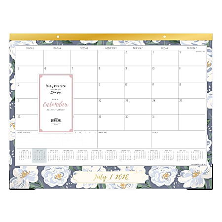 DESK PAD PLANNING CALENDAR IPC CELINE NAVY ALL OVER - 22X17 AY26-27 MONTHLY 