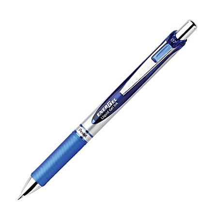 6 refills Pentel Energel 0.7 mm Retractable Gel Pen BLUE BL77 x 2 pens 