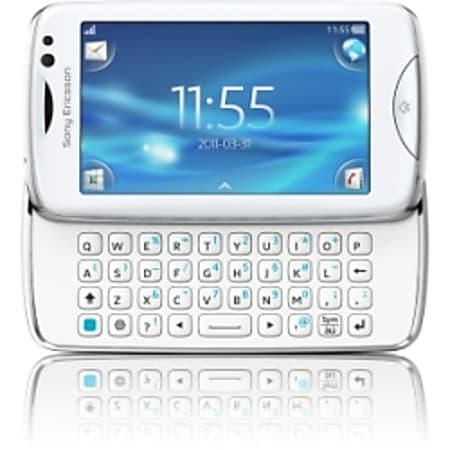 Sony Ericsson XPERIA txt pro Cellular Phone - Wi-Fi - 2.75G - Slider - White