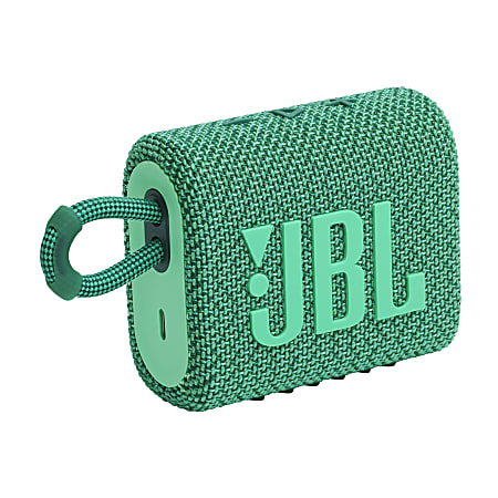 JBL GO 3 Eco 4.2 W Wireless Ultra-Portable Waterproof Speaker, 100% Recycled, Green
