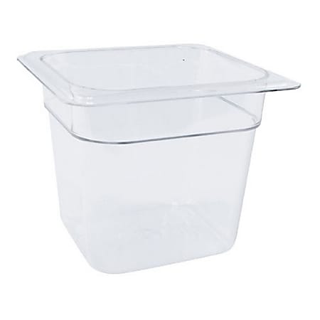 Cambro 1/6 Size Camwear Food Pan 6" x 7" x 7", Clear