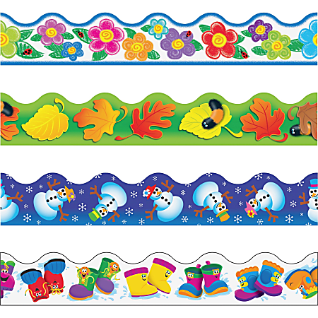 Trend® Terrific Trimmer®, 2 1/4" x 39', Four Seasons Variety Pack