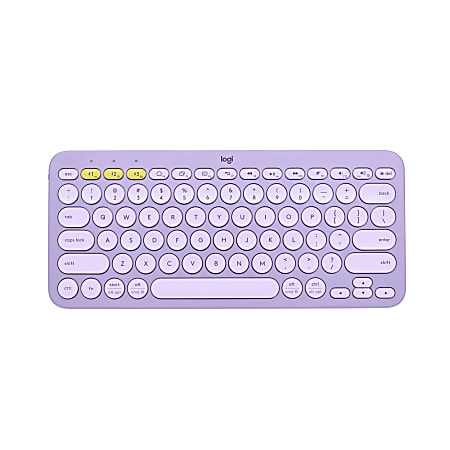 Logitech K380 Multi-Device Bluetooth Wireless Keyboard - Lavender Lemonade - Keyboard - wireless - Bluetooth 3.0 - lavender, lemonade