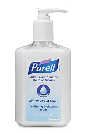 Purell® Instant Hand Sanitizer Moisture Therapy, 8 Oz Pump Bottle