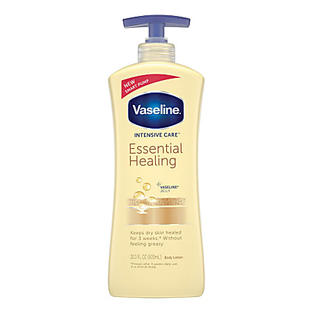 Vaseline Intensive Care Healing Unscented Lotion 20.3 Oz - Office Depot