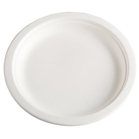 Nature Friendly 7" Plates, White, Pack Of 25