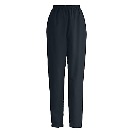 Medline ComfortEase™ Ladies' Elastic-Waist Polyester Scrub Pants, X-Large, Black