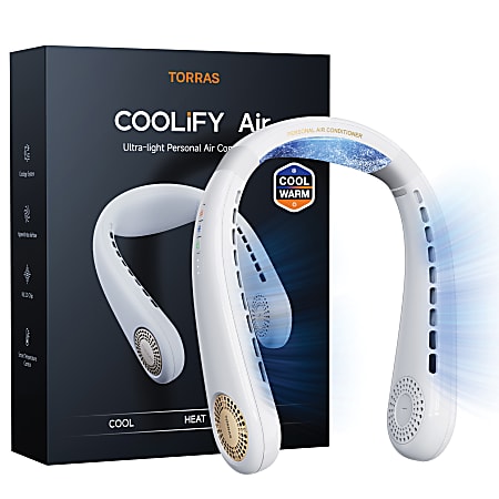 Torras COOLiFY Air 3 Speed Portable Neck Fan 2 12 H x 6 78 W