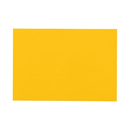 LUX Flat Cards, A6, 4 5/8" x 6 1/4", Sunflower Yellow, Pack Of 50