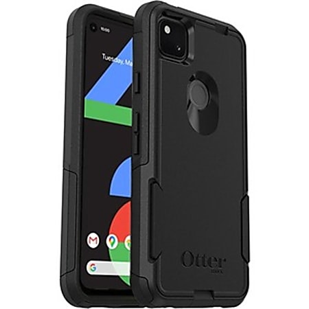 OtterBox Commuter Series - Back cover for cell phone - polycarbonate, synthetic rubber - black - for Google Pixel 4a