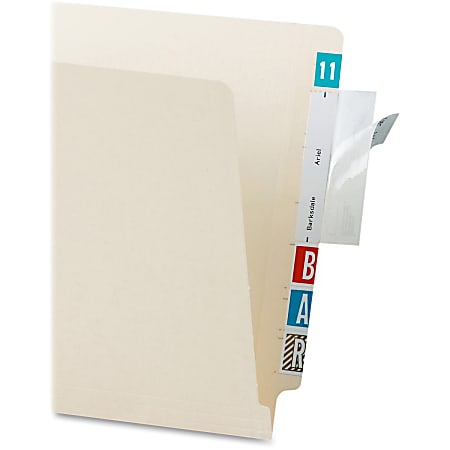 Tabbies Self-adhesive File Folder Label Protectors - Clear