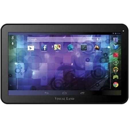 Visual Land Prestige Pro 10D ME-110-D-16GB-BLK 16 GB Tablet - 10.1" - Wireless LAN - ARM Cortex A9 Dual-core (2 Core) 1.20 GHz - Black