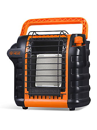 Commercial Heat Portable Outdoor Propane Heater, 9,000 BTUs, For Up To 300 Sq. Ft., 13"H x 8-1/2"W x 13"D, Orange, Total Quantity 1