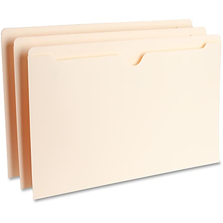 Business Source Legal Recycled File Pocket - 8 1/2" x 14" - Manila - 10% Recycled - 100 / Box