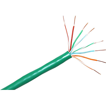 CP TECH ClearLinks 1000FT CAT6 CMP Plenum 550MHZ 4Pair UTP 23AWG Solid Green Bulk Cable - Category 6 - 1000ft - 550MHZ - Bulk - Solid - Green