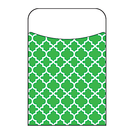 TREND Moroccan Terrific Pockets, 3" x 5", Green, Pack Of 250 Pockets