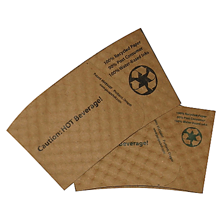 Eco Java 100% Recycled Jacket Coffee Sleeves, Pack Of 1,300