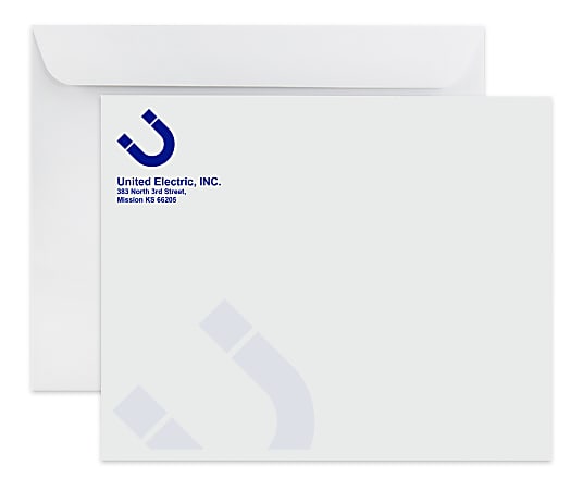 Gummed Seal, White Wove Open Side Catalog Mailing Envelopes, 1-Color, Custom 6" x 9", Box Of 500