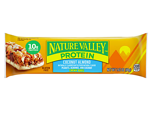 Nature Valley Chewy Protein Granola Bar, Coconut Almond, 1.42 Oz