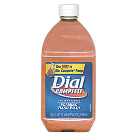 Dial Complete® Foaming Antibacterial Hand Wash, Original Scent, 50 Oz. Refill
