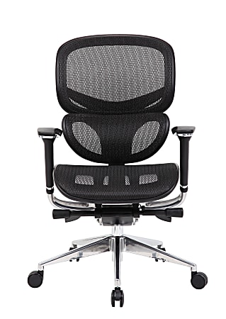 Boss Office Products Multifunction Mid-Back Task Chair, Black/Chrome