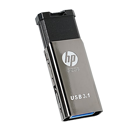 HP x770w USB 3.1 Flash Drive, 512GB, Gunmetal - 400MB/s