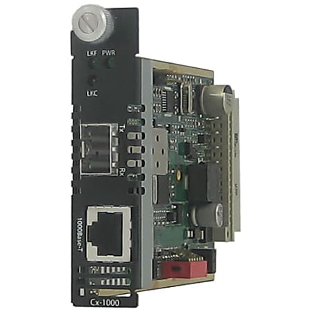 Perle CM-1000-SFP - Fiber media converter - GigE - 1000Base-T, 1000Base-X - RJ-45 / SFP (mini-GBIC)