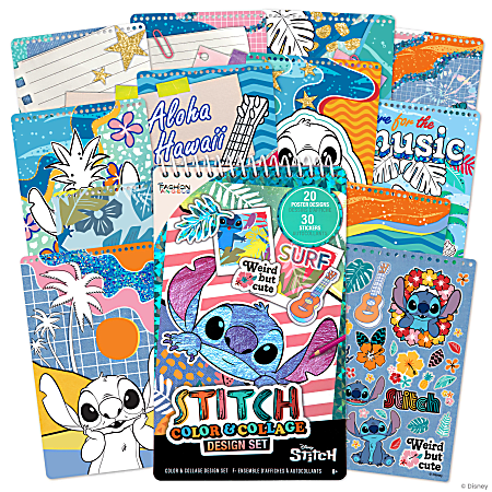 Fashion Angels Disney Stitch Color & Collage Design Set