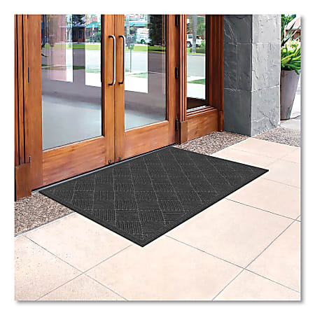 Apache Mills Ecomat Crosshatch Entry Mat 36 x 60 Charcoal - Office