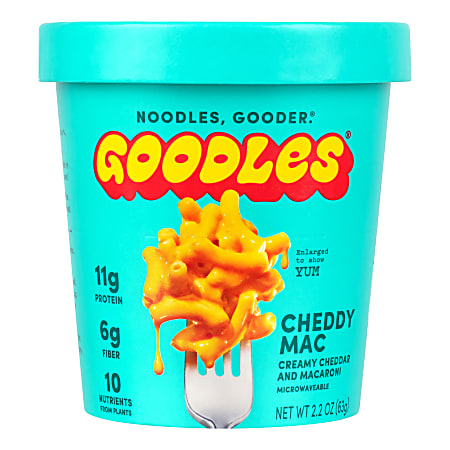 Goodles Mac & Cheese Cheddy Mac Cups, 2.2 Oz, Case Of 12 Cups